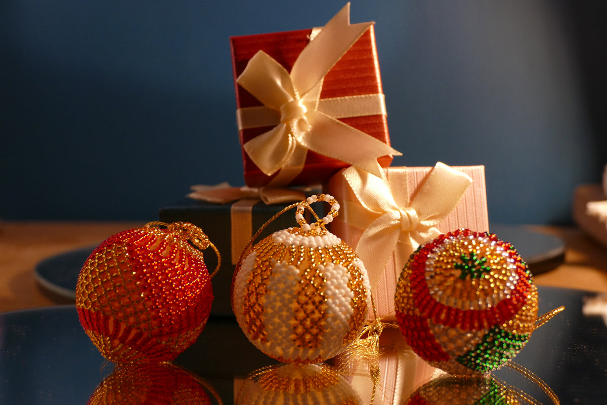 Christmas Baubles x 3