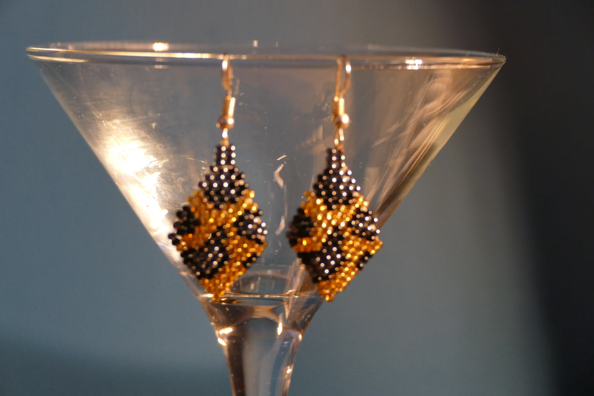 Bronze Eclipse Earrings