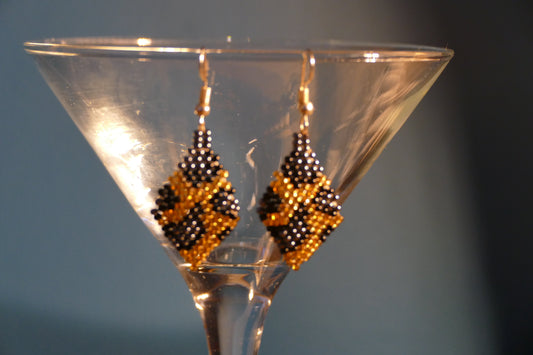 Bronze Eclipse Earrings