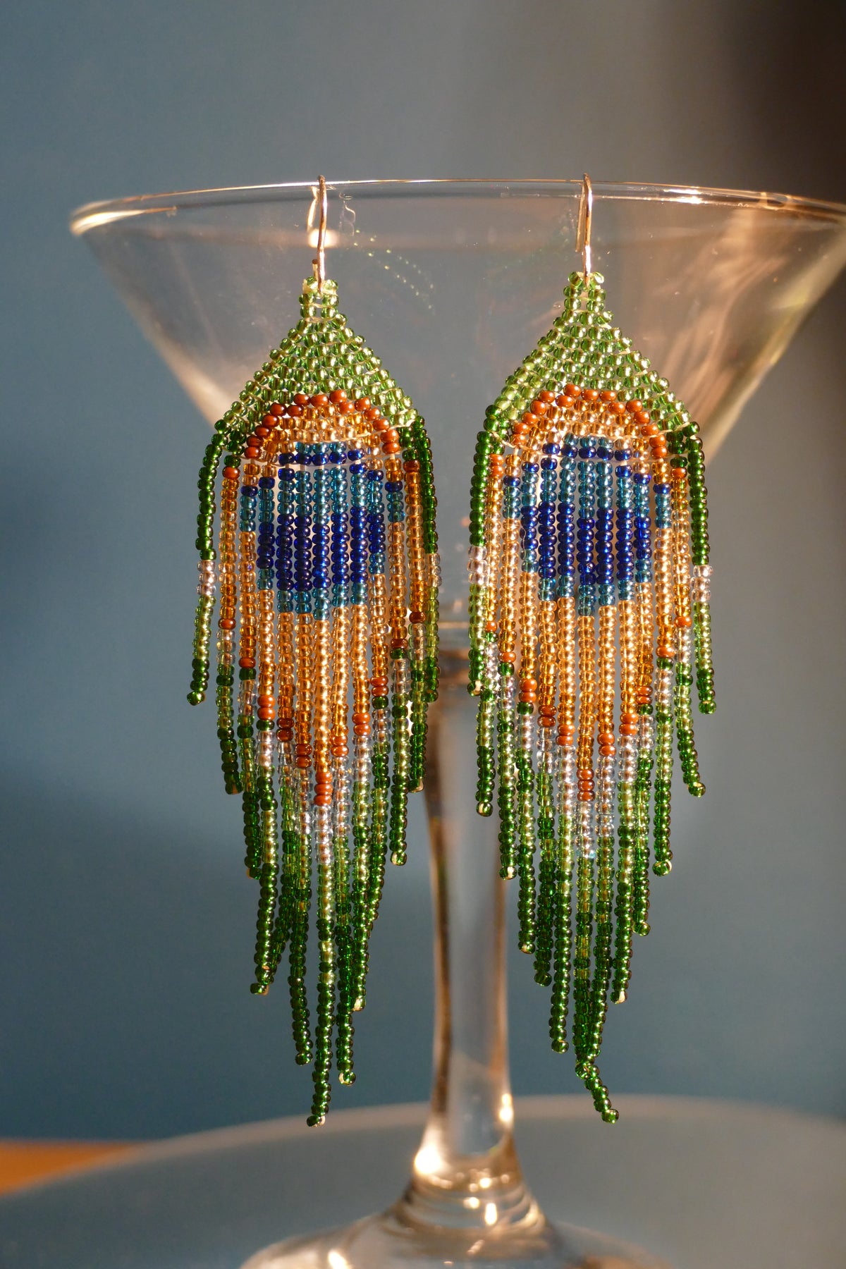 Peacock Bloom Earrings