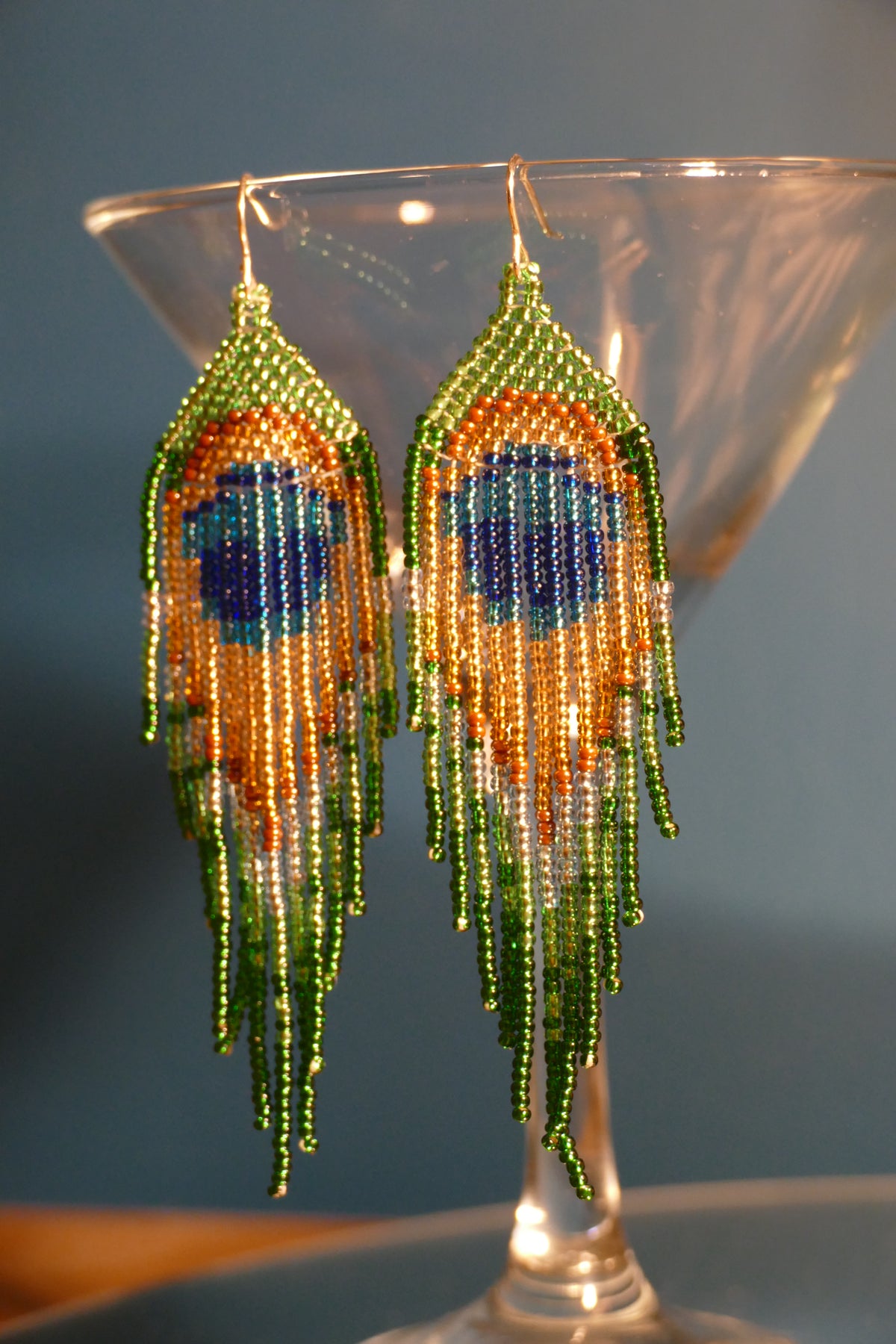 Peacock Bloom Earrings