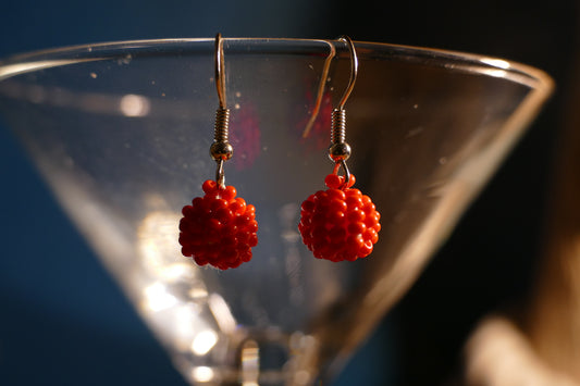 Ruby Bloom Earrings